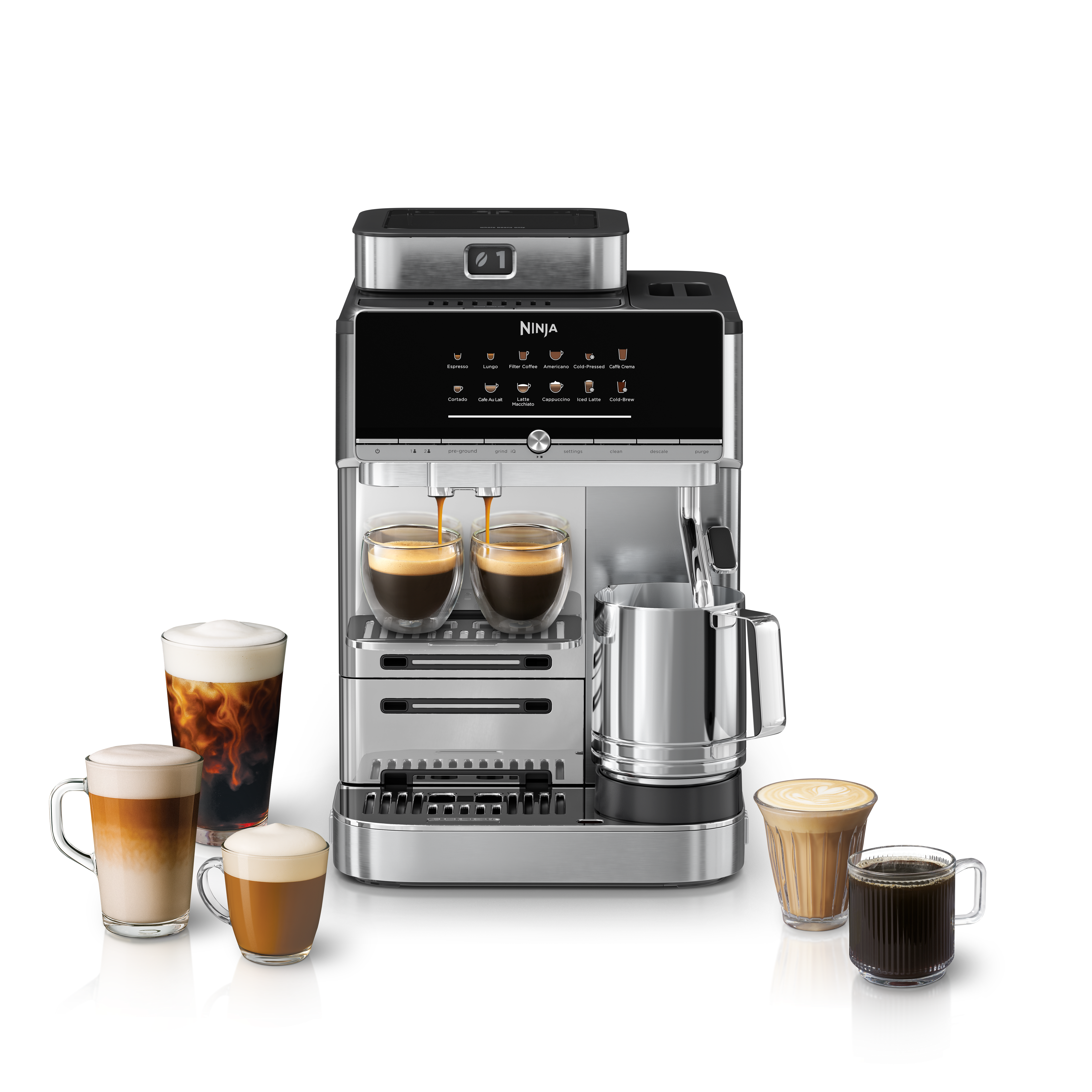 Ninja AutoBarista Pro Kaffeevollautomat in Silber | AE1051EU | von SharkNinja