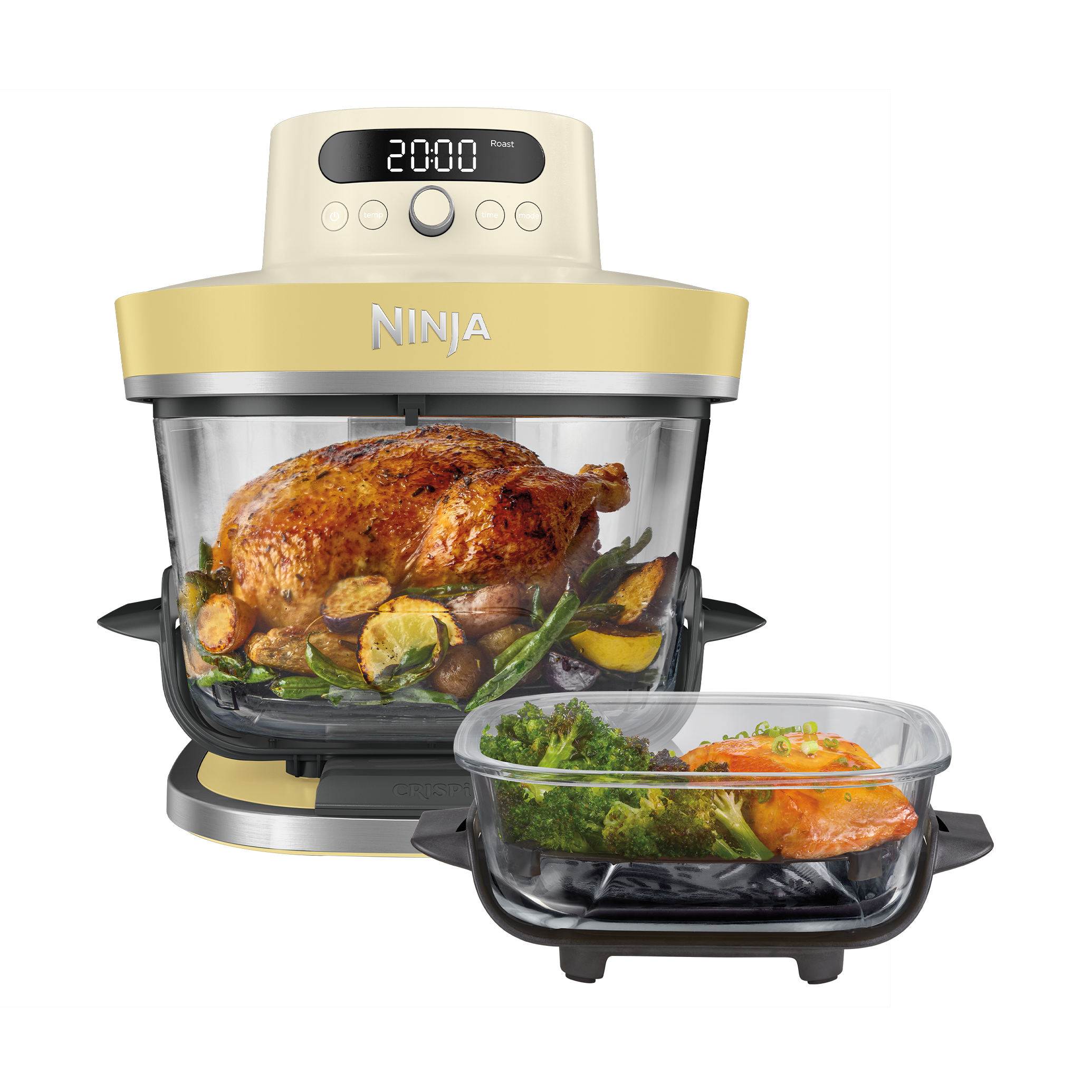 Ninja CRISPi PRO 7-in-1 XL Glas-Air-Fryer - Buttergelb in Gelb | AS101EUYL | von SharkNinja