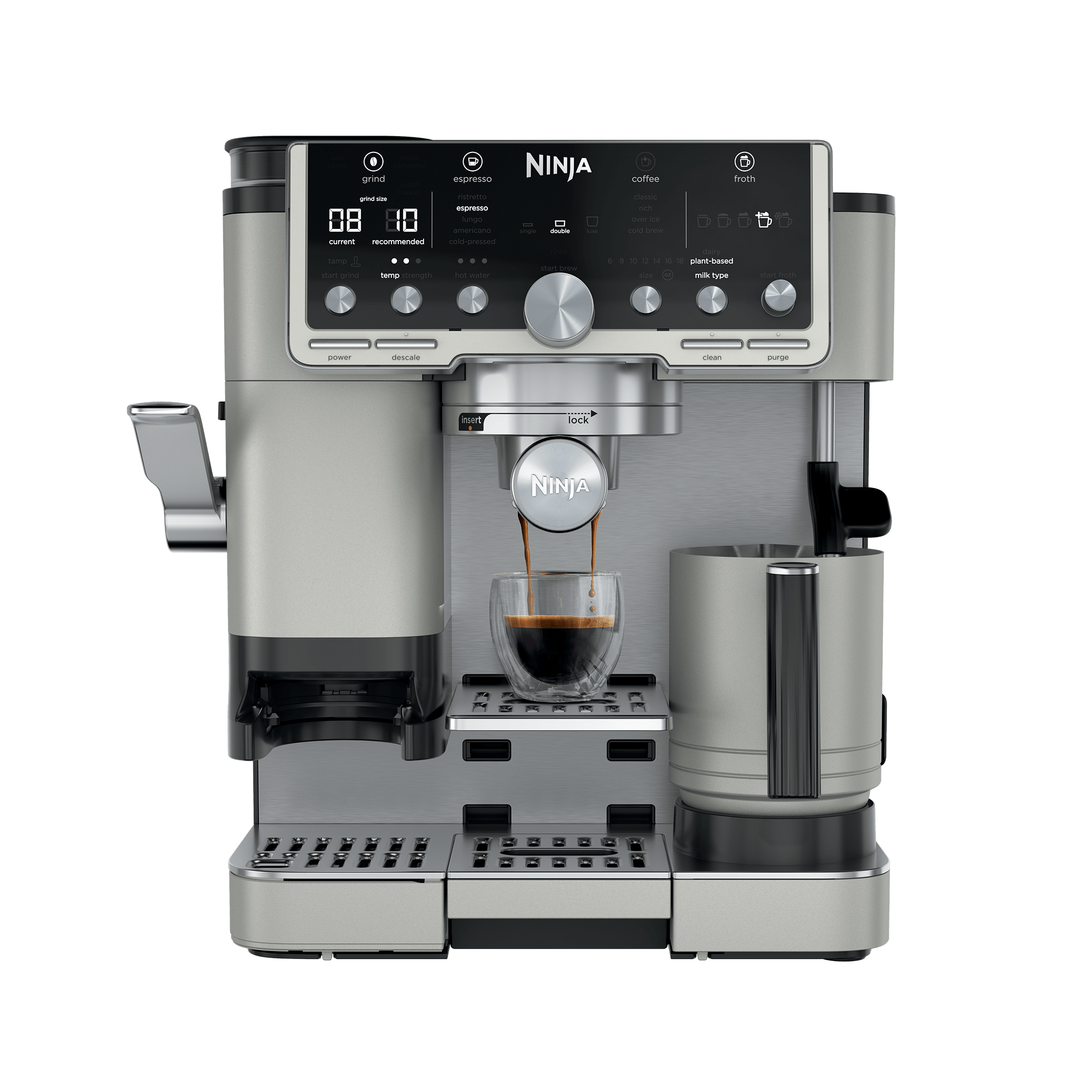 Ninja Luxe Café Pro Espressomaschine – Haferweiß in Weiß | ES701EUWH | von SharkNinja