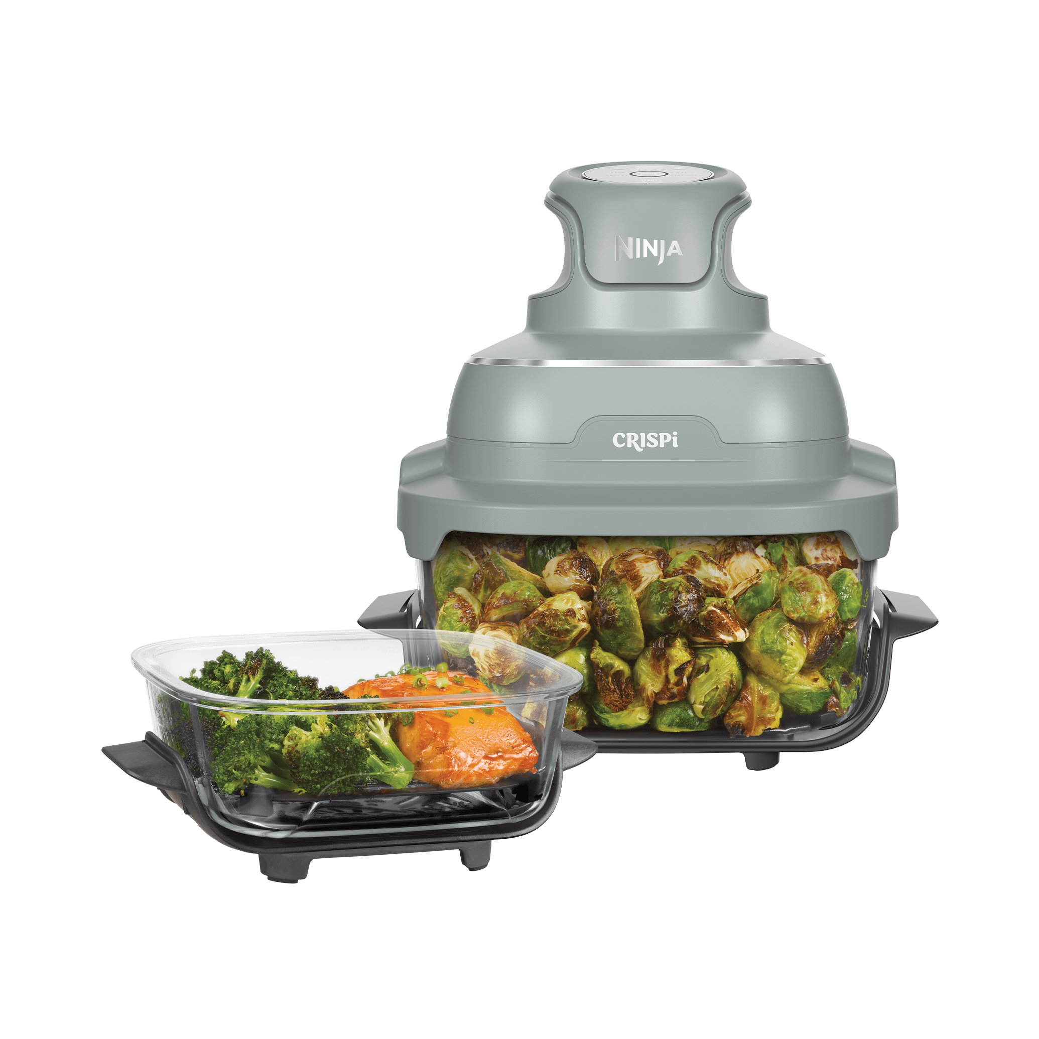 Ninja CRISPi 4-in-1 Glas-Air Fryer – Salbeigrün in Salbeigrün | FN201EUGN8 | von SharkNinja
