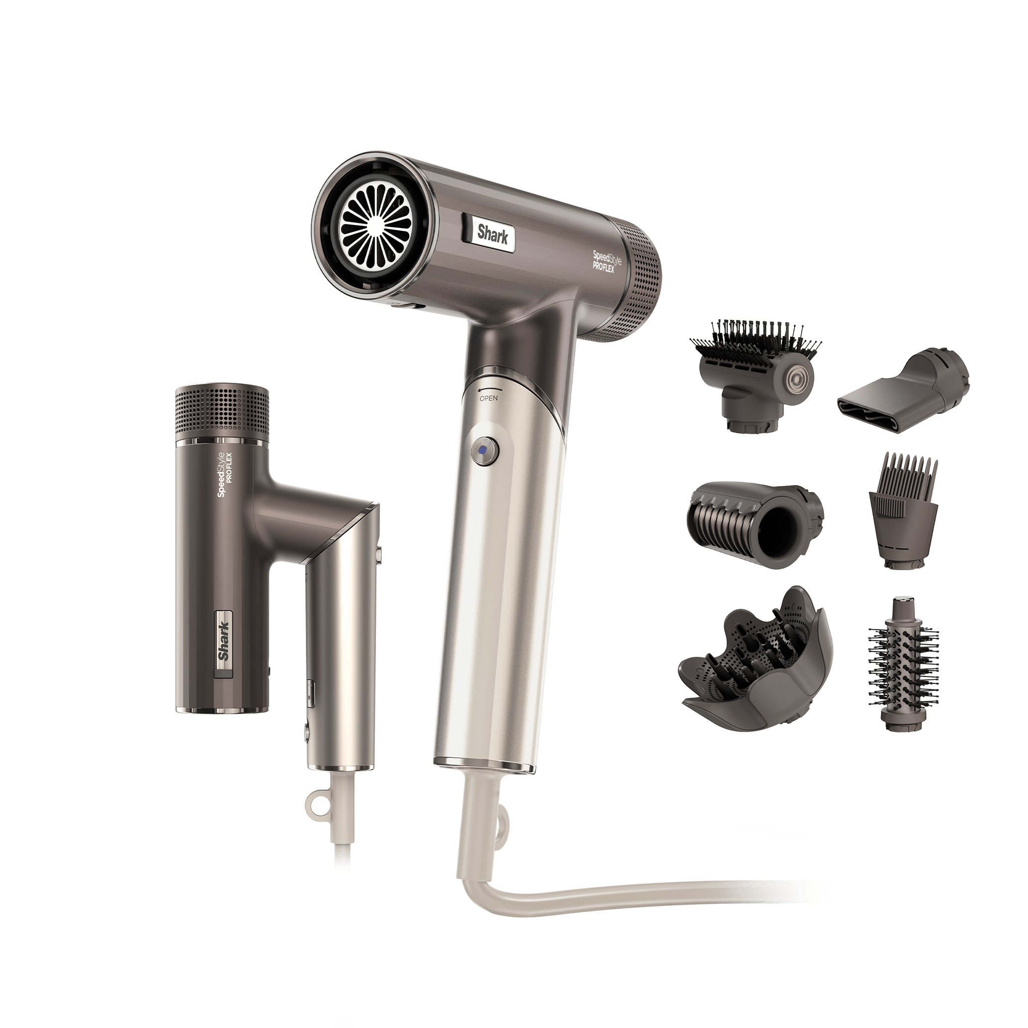 Shark SpeedStyle Pro FLEX – Stelle dein eigenes Haartrocknersystem zusammen | HD500EU | von SharkNinja