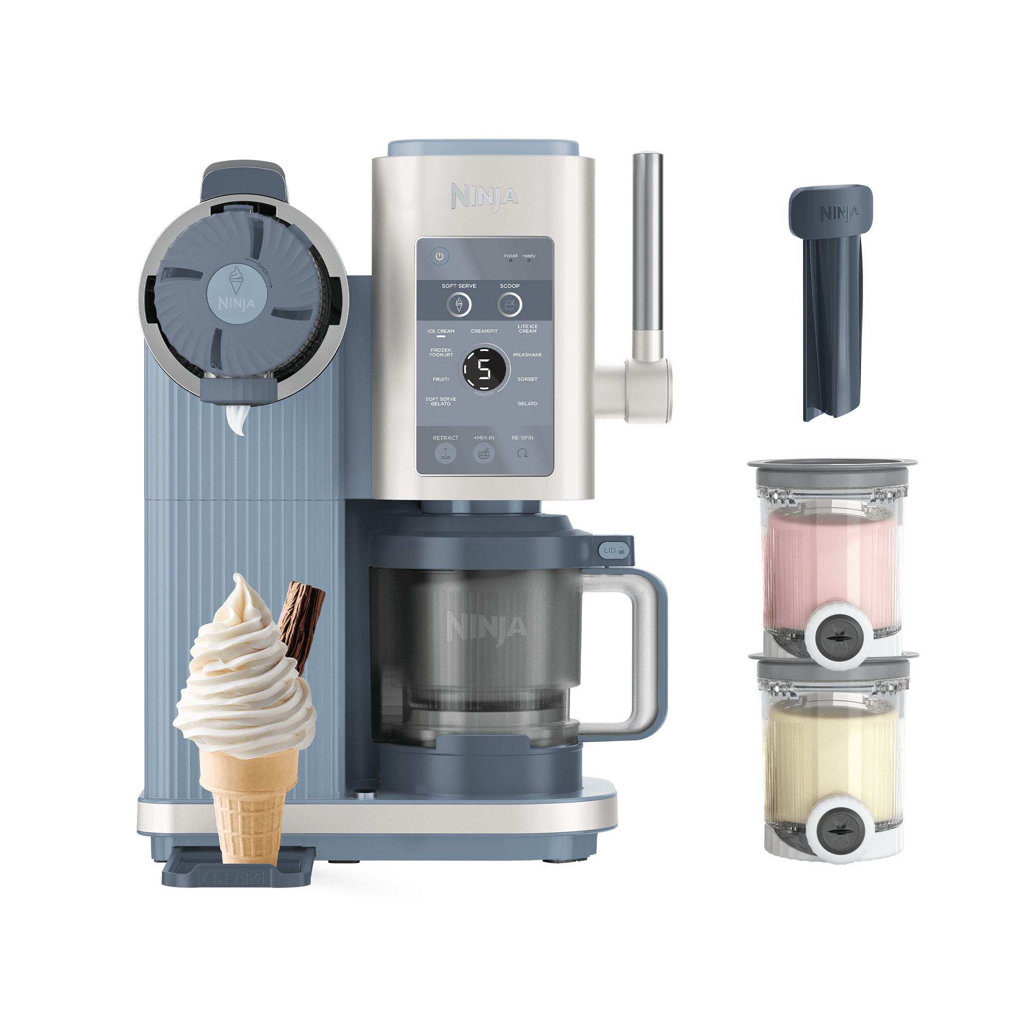 Ninja Creami Scoop & Swirl 13-In-1 Softeis- Und Eismaschine Nc702eu Von Sharkninja