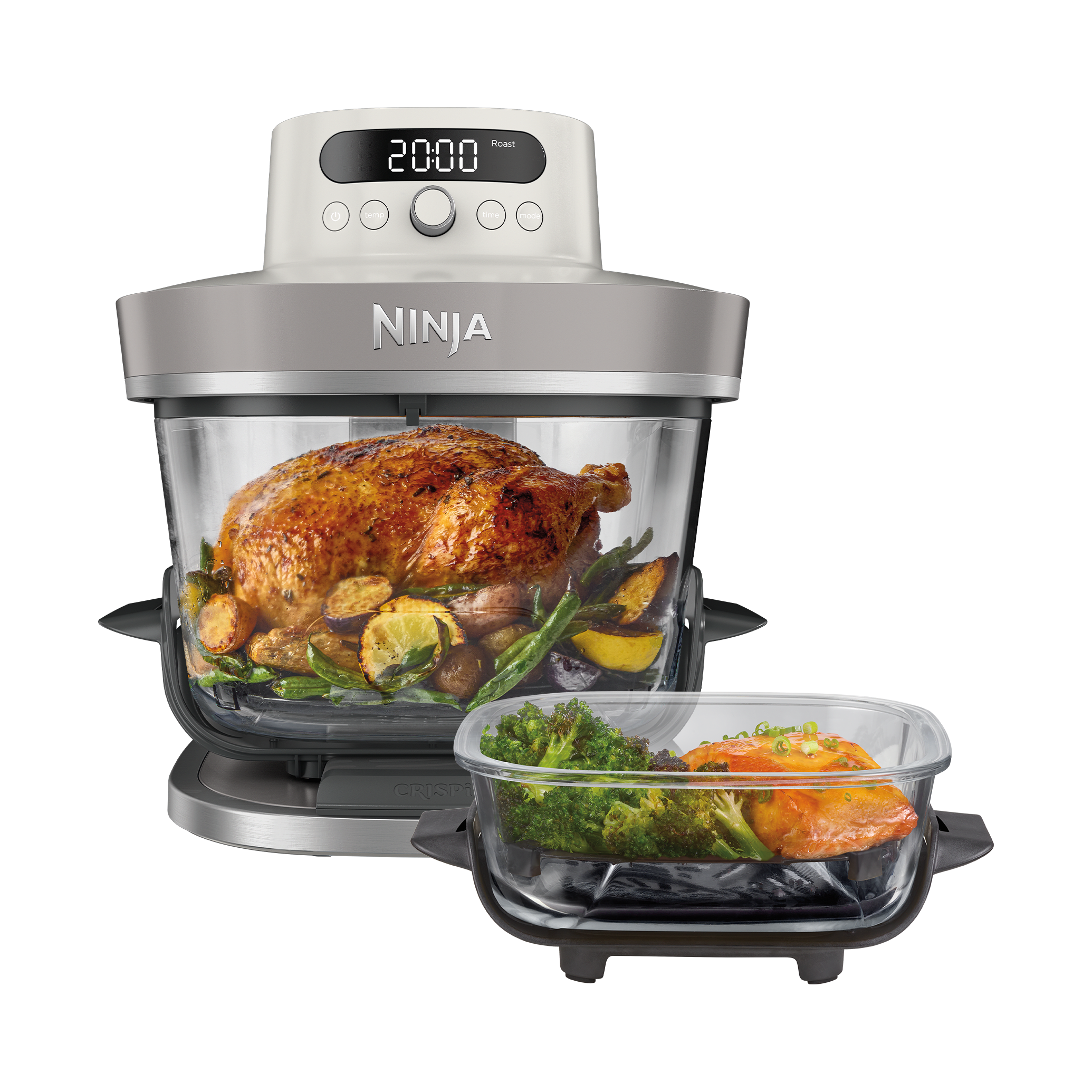 Ninja CRISPi PRO 7-in-1 XL Glass Air Fryer - Bone AS101EULG