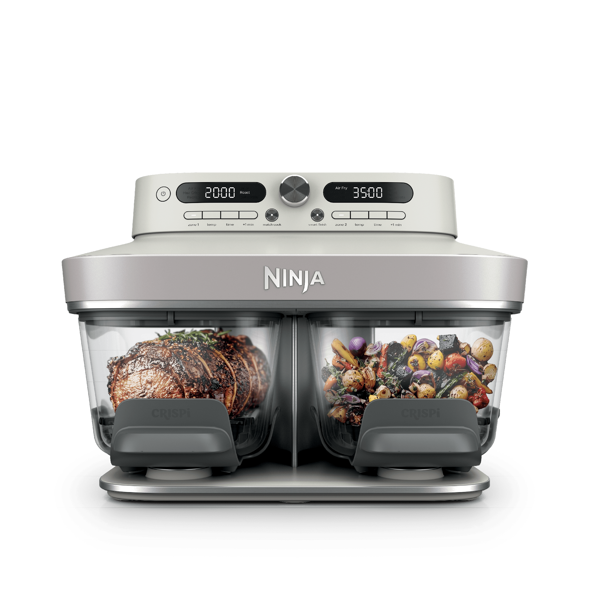 Ninja CRISPi DualZone Szklany air fryer 8 w 1  Złamana biel DD102EUIV2