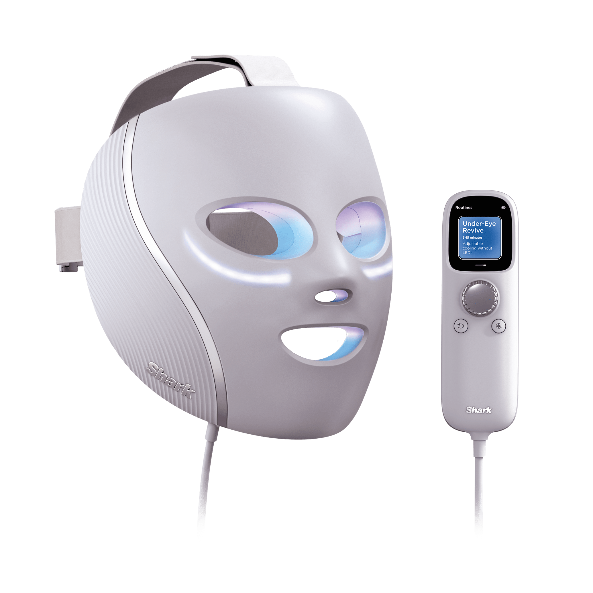Shark CryoGlow LED-Maske + Kühlung der Augenpartie