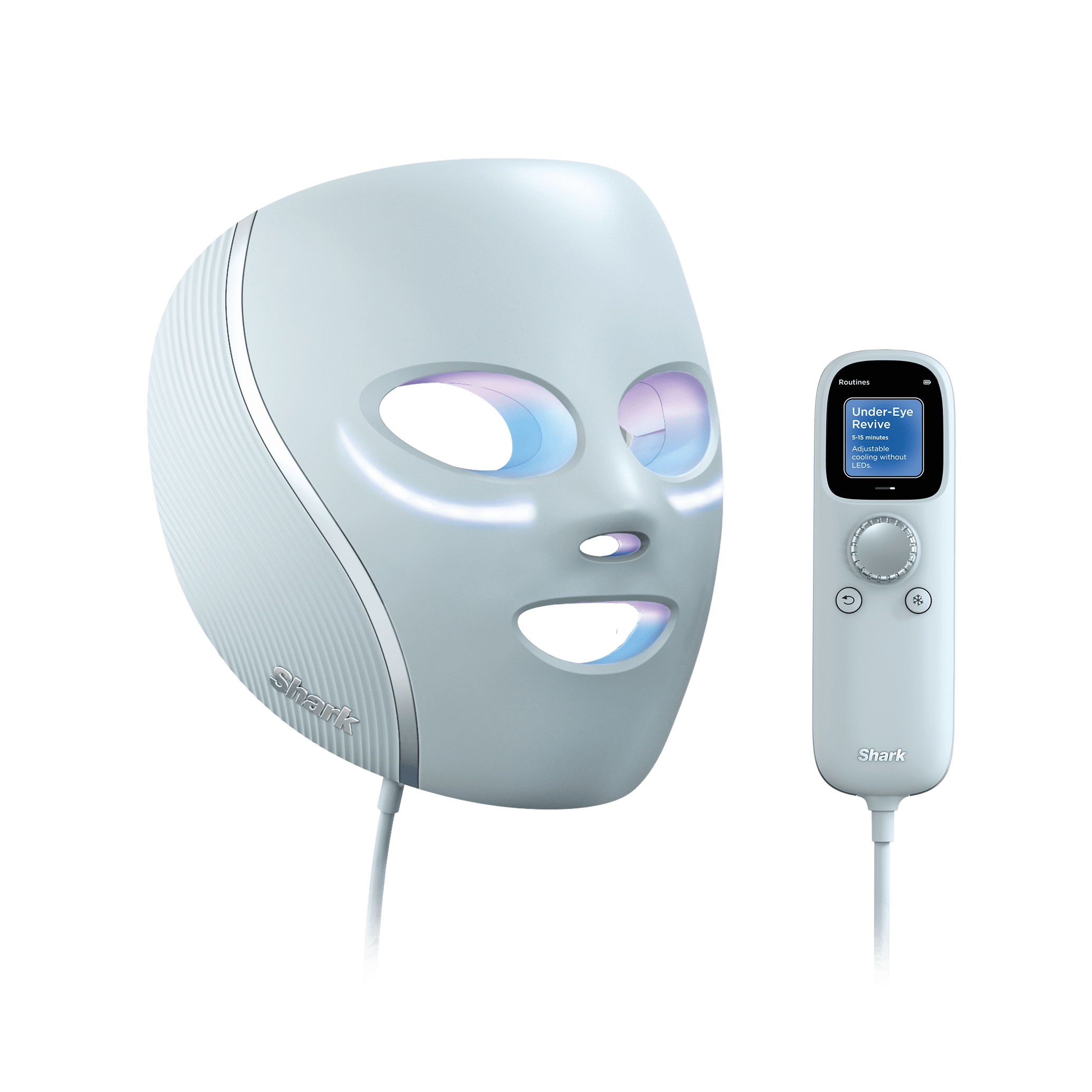 Shark CryoGlow Maska LED z chłodzeniem okolic oczu Błękitna FW312EU