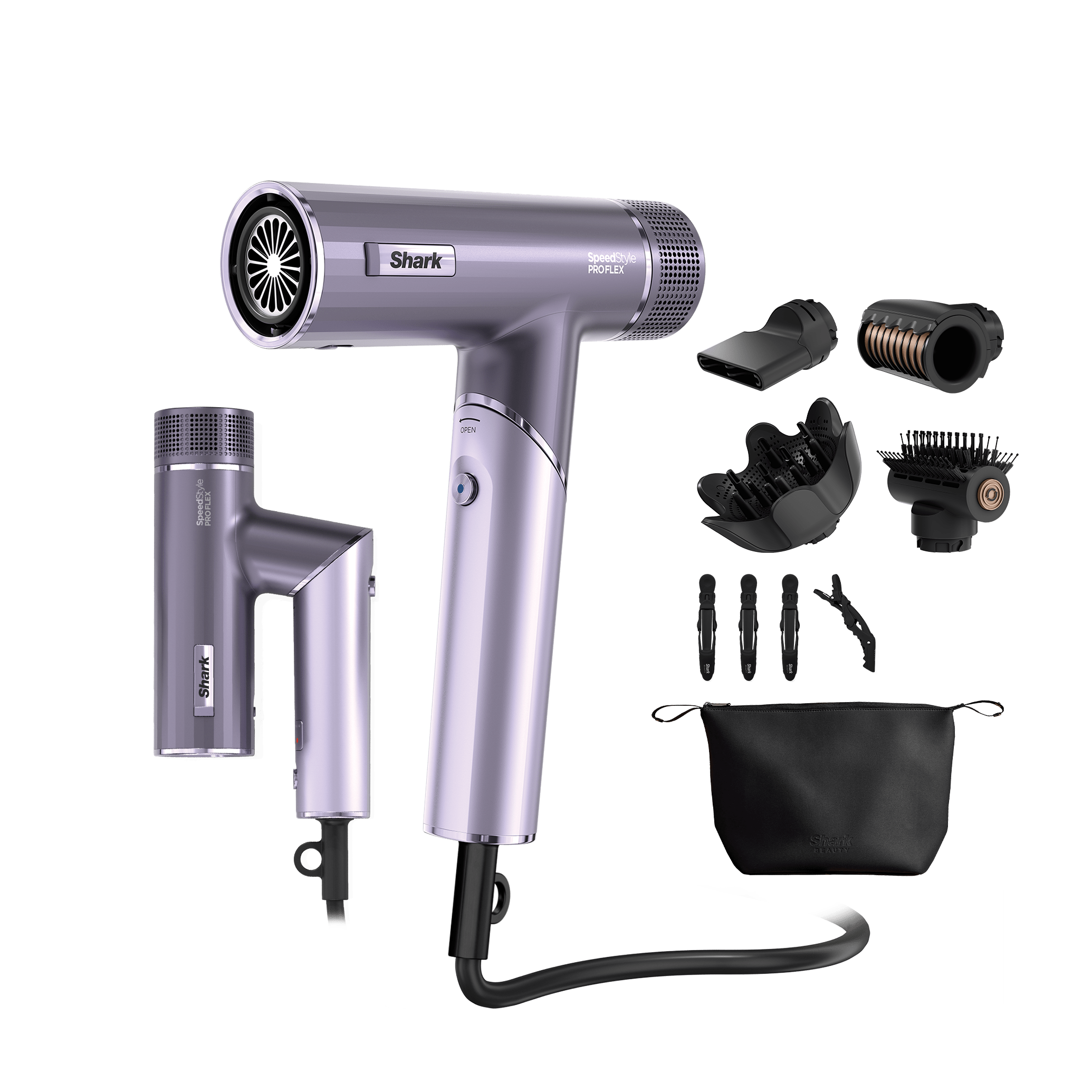 Shark SpeedStyle PRO FLEX 4-in1 High-Velocity Hair Dryer System Lilac Frost