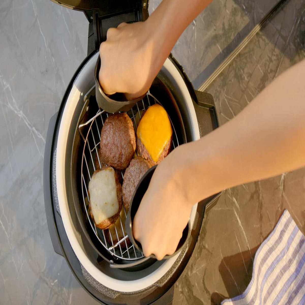Ninja Foodi Cook & Crisp Basket Insert in Stainless Steel | AOP102BRN | SharkNinja
