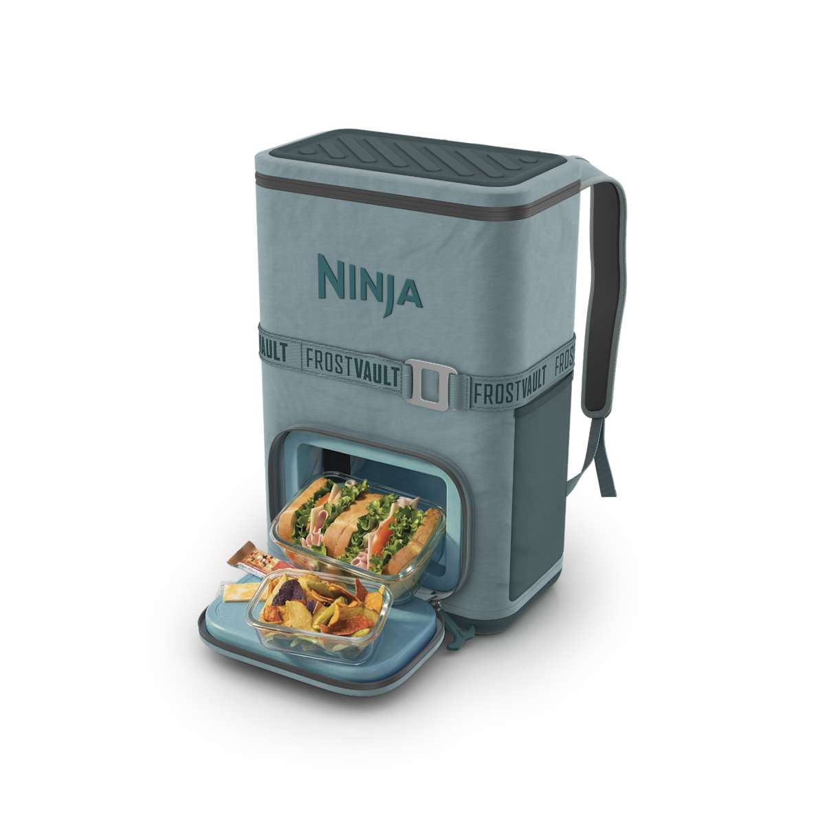 Ninja FrostVault 24 Can Backpack Cooler in Waterside Wind Down | FF124TL | SharkNinja