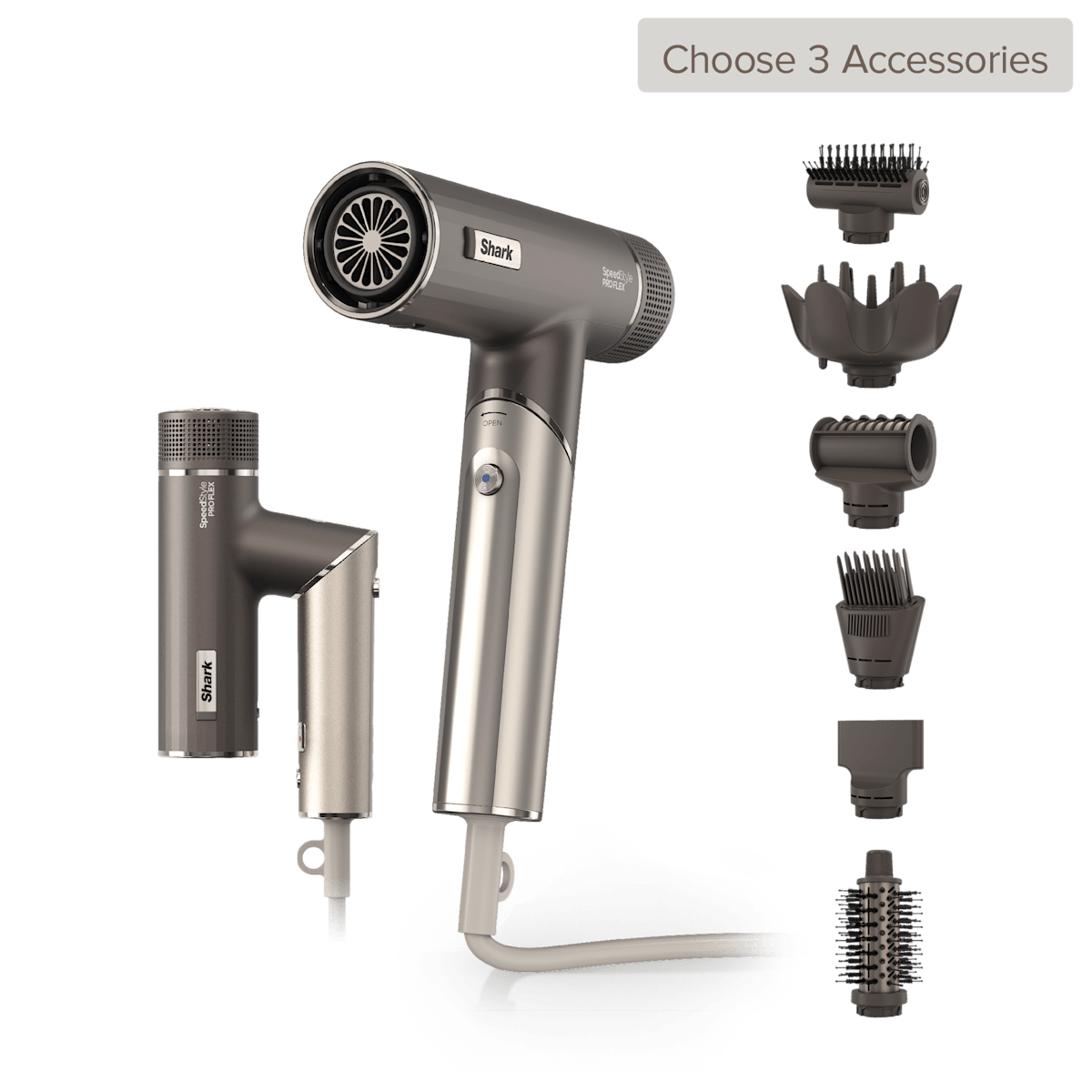 Build Your Own Shark SpeedStyle Pro Flex Hair Dryer in Mocha | HD500 | SharkNinja