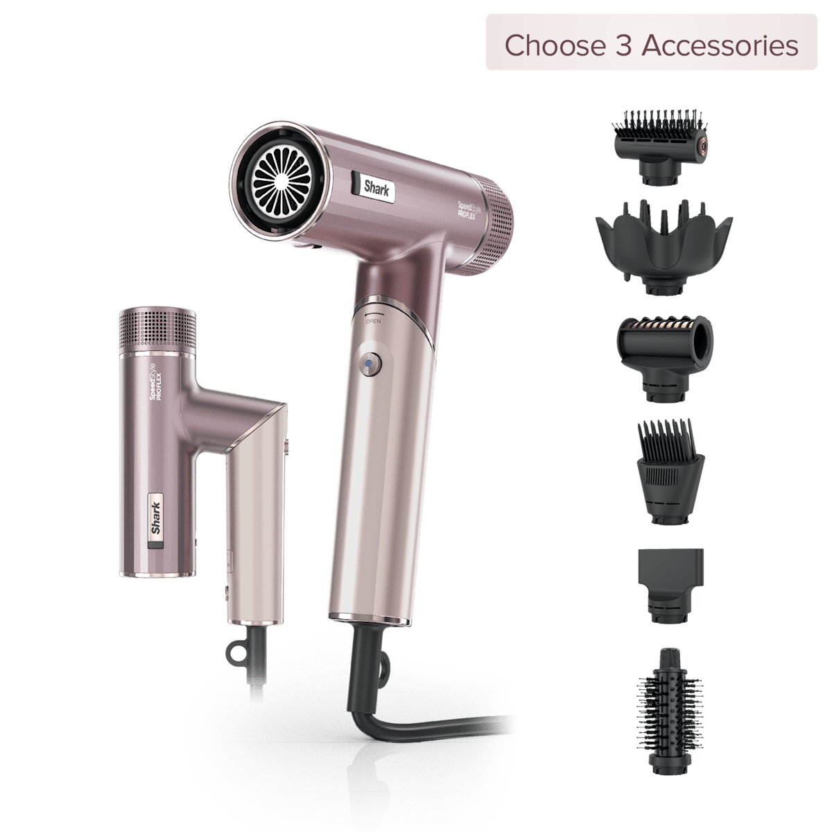 Build Your Own Shark SpeedStyle Pro Flex Hair Dryer in Blush in Cosmic Blush | HD500RW | SharkNinja