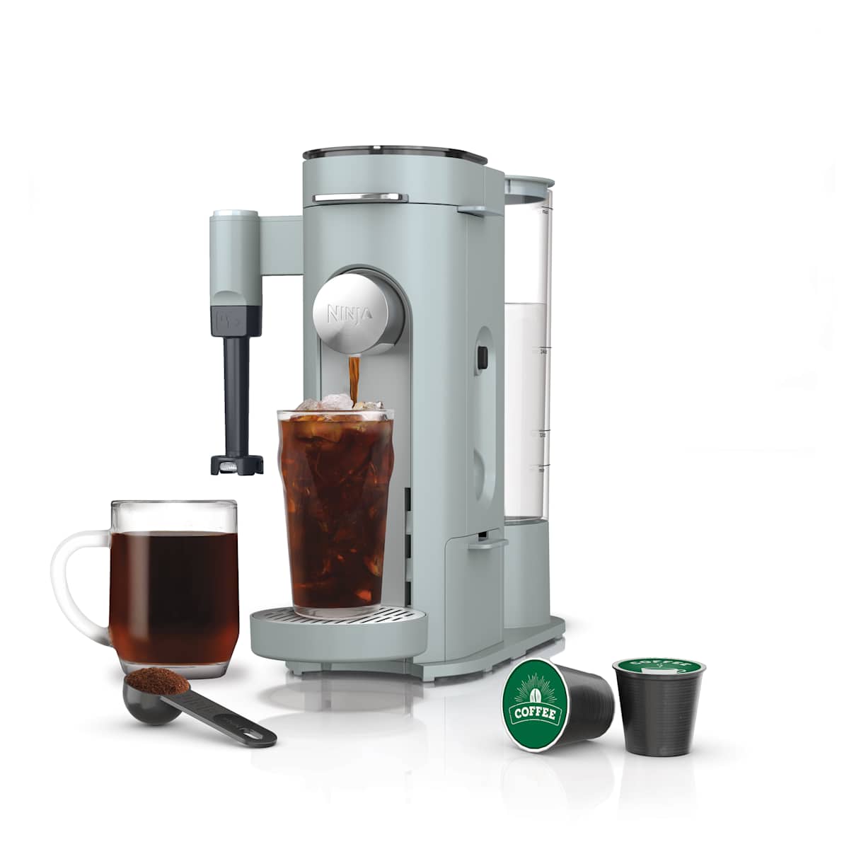 Ninja Single-Serve Pods & Grounds Specialty Coffee Maker Glacier Blue | PB051GB | SharkNinja