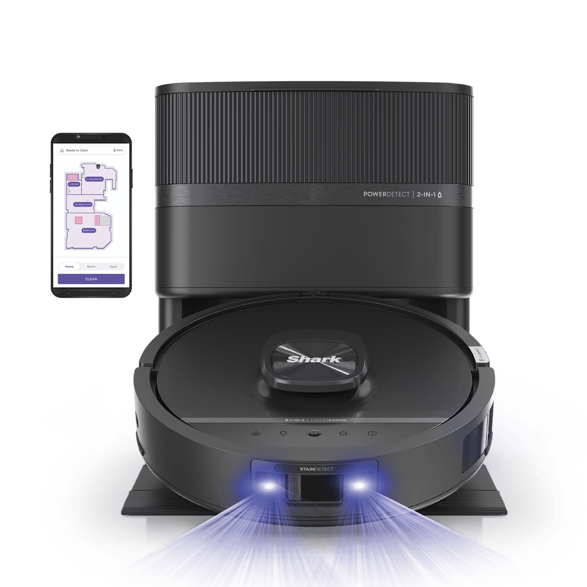 Shark PowerDetect UV Reveal 2-In-1 Vacuum and Mop in Black | RV3020XE | SharkNinja