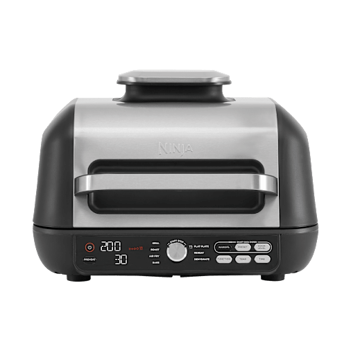 Ninja Foodi Max Pro Health Grill, Flat Plate & Air Fryer In Black/Silver | Ag651uk | By Sharkninja