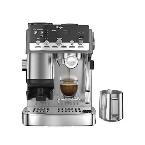 Ninja Luxe Café Mini Plus Espresso Machine in Silver | ES352UK | by SharkNinja