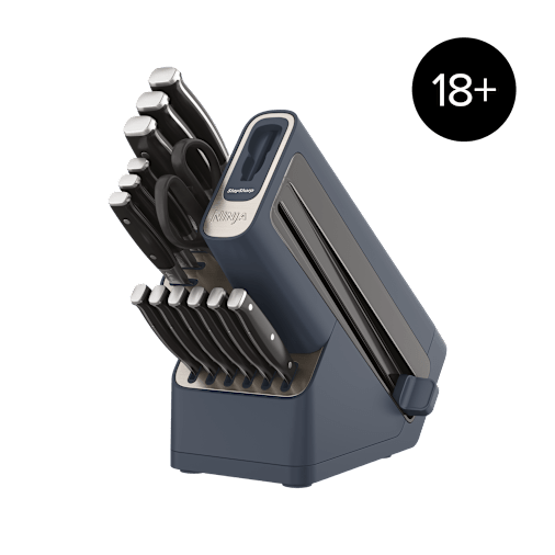 Ninja Foodi Staysharp Knife Block With Integrated Sharpener Deluxe 14-Piece Set In Cyber Space | K32014ukcyd | By Sharkninja