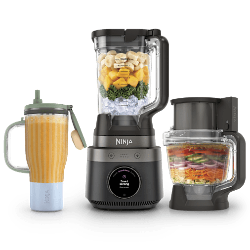 Robot multifonction 3-en-1 Ninja CrushBOSS - Blender, robot culinaire & blender-gourde - Onyx Onyx | LB401EUBK | par SharkNinja