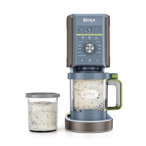 Ninja Creami Deluxe 10-In-1 Ice Cream And Frozen Drink Maker In Icy Blackberry Lime | Nc501uknd | By Sharkninja