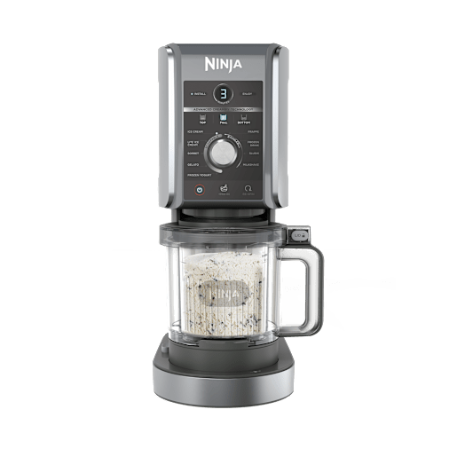 Ninja Creami Deluxe 10-In-1 Ice Cream And Frozen Drink Maker In Black/Silver | Nc501uk | By Sharkninja
