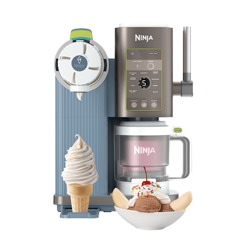 Ninja Creami Scoop & Swirl 13-In-1 Ice Cream And Soft Serve Maker In Icy Blackberry Lime | Nc701uknd | By Sharkninja
