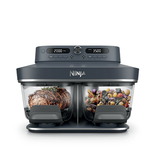Ninja Friggitrice ad aria in vetro CRISPi DualZone in Blu Cyber | DD102EUBL1 | di SharkNinja