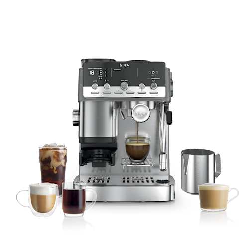 Ninja Macchina da caffè Luxe Café MINI Plus in Argento | ES352EU | di SharkNinja