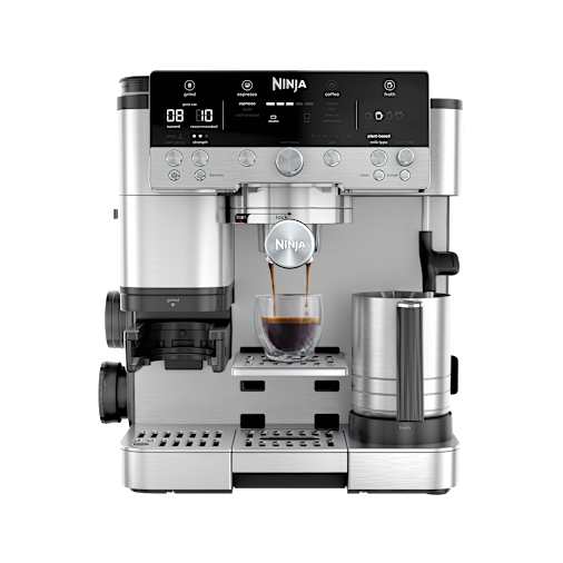 Ninja Macchina da caffè Luxe Café Premier 3-in-1 in Nero/Argento | ES601EU | di SharkNinja