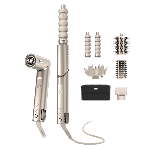Shark Styler e Asciugacapelli FlexStyle (5 accessori) in Champagne | HD446SLEU | di SharkNinja