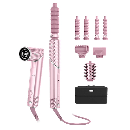 Shark Styler e asciugacapelli FlexStyle IonCurl con cilindri stretti (5 accessori) in Rosa | HD850EUPK | di SharkNinja