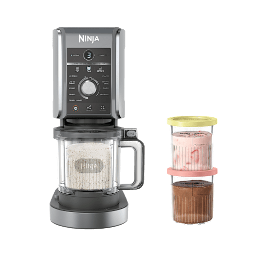 Ninja Gelatiera CREAMi DELUXE (Set con 4 vasetti) in Argento | NC502EU | di SharkNinja