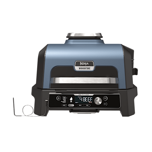 Ninja Barbecue elettrico e Affumicatore Woodfire Pro Connect XL in Blu | OG901EU | di SharkNinja