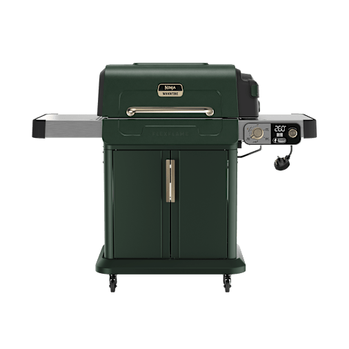 Ninja FlexFlame Gas Bbq & Outdoor Cooking System in Green/Gold PG301UKGN by SharkNinja