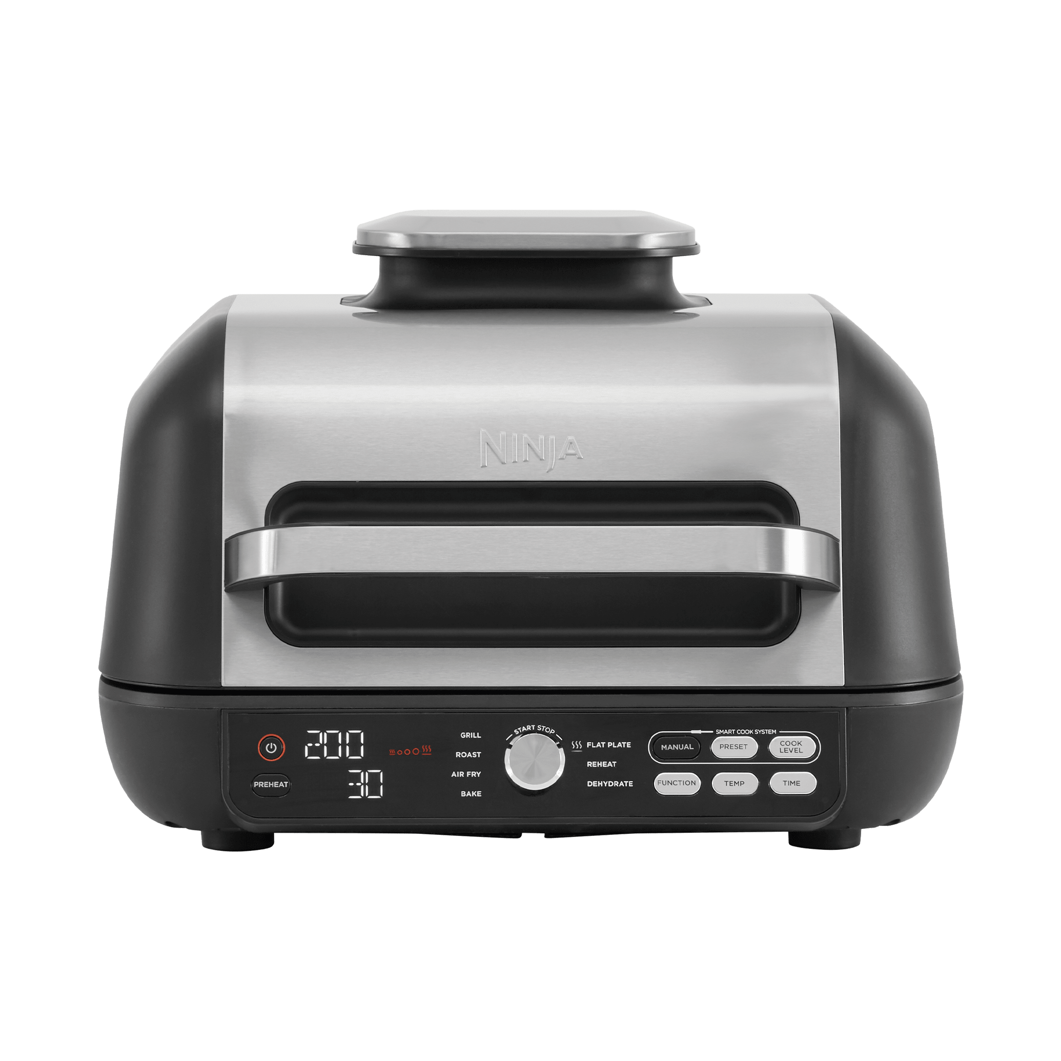 Ninja Foodi MAX Pro Health Grill, Flat Plate & Air Fryer in Black/Silver | AG651UK | by SharkNinja