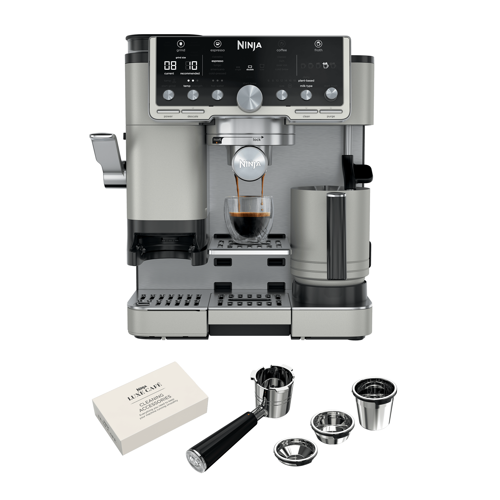 Ninja Luxe Café Pro Espresso Coffee Machine In Oat White | ES701UKWH | By Sharkninja