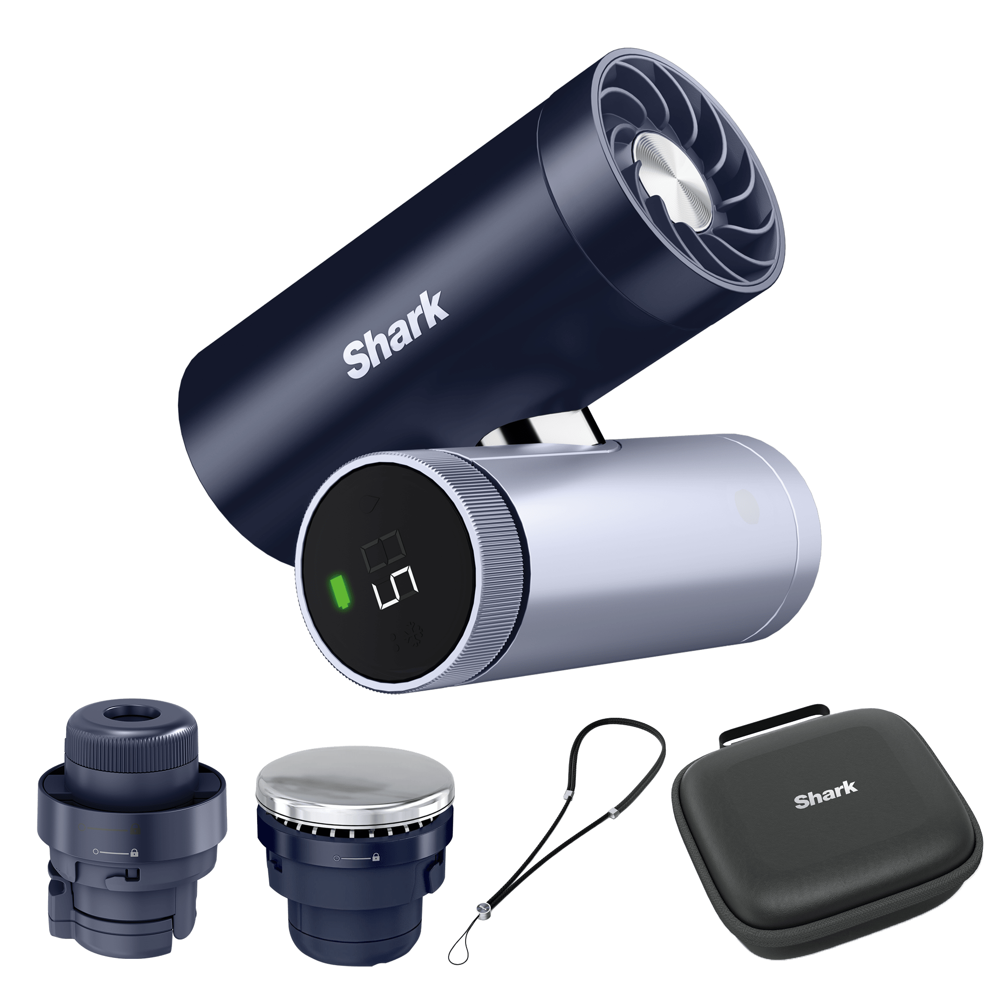 Shark Chillpill 3-In-1 Fan, Mist & Instachill System With Travel Case β In Midnight | FA025UK | By Sharkninja