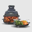 Ninja Crispi&reg; 4-in-1 Portable Glass Air Fryer Cooking System, Cyberspace 