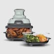 Ninja Crispi&reg; 4-in-1 Portable Glass Air Fryer Cooking System, Sage 