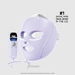 Shark&trade; CryoGlow&trade; Red Blue & Infrared iQLED Face Mask & Under Eye Cooling - (Lilac Chill)