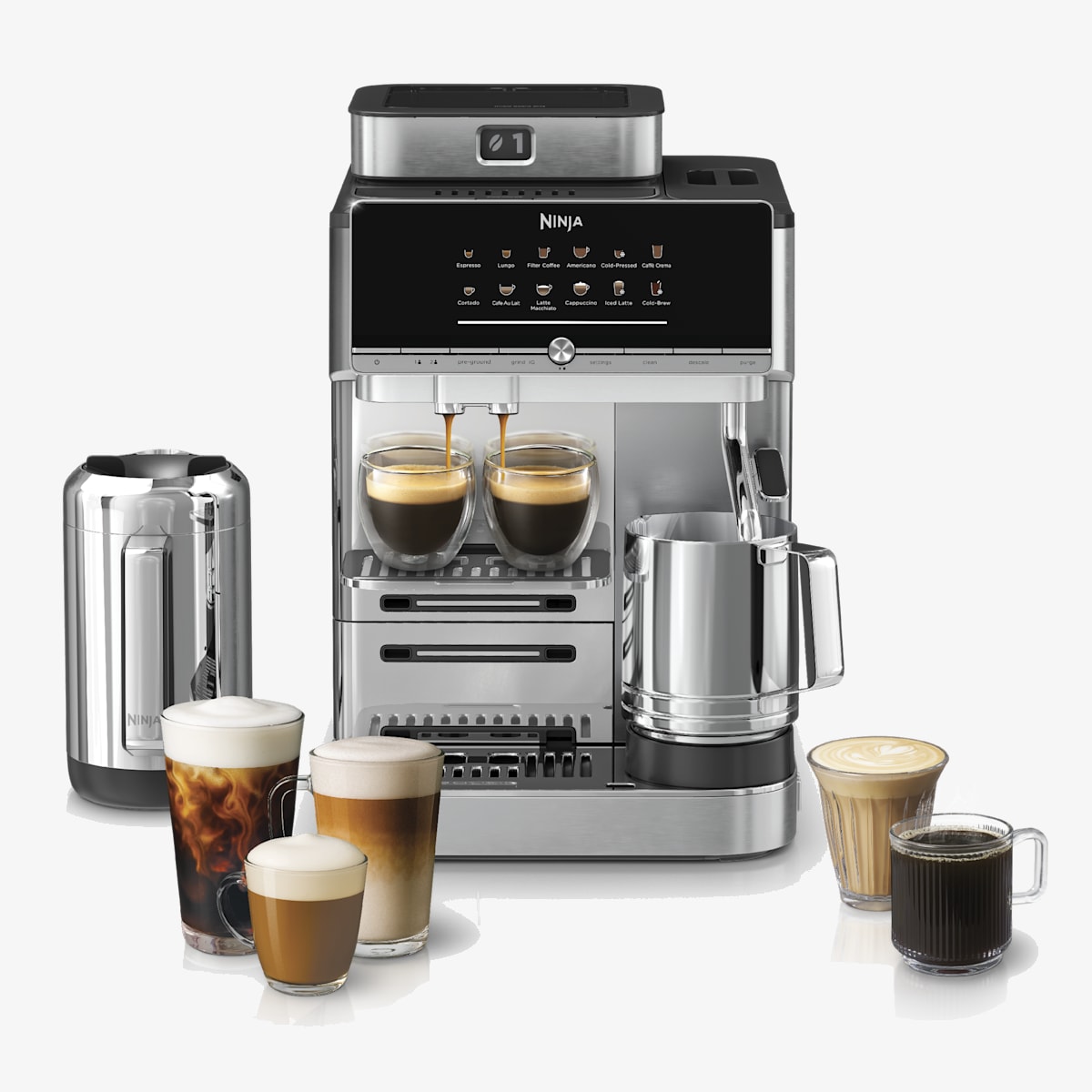 Machine A Cafe Automatique Ninja Autobarista Pro   Argent