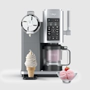 Ninja&reg; CREAMi&reg; Scoop & Swirl 13-in-1 Ice Cream and Soft Serve Maker, Platinum Silver