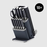 Bloc couteaux Ninja StaySharp de 13&nbsp;pi&egrave;ces avec aiguiseur amovible - Bleu Cyberspace