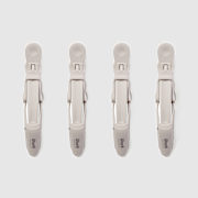 Shark Beauty Hair Clips, 4-Pack - Stone