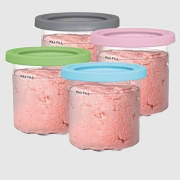 Ninja&reg; CREAMi&reg; Pints 4 Pack, Compatible with NC299AMZ & NC300s Series CREAMi&reg; Ice Cream Makers