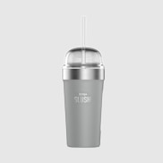 Bubble Cup isotherme Ninja SLUSHi avec couvercle et paille - Gris
