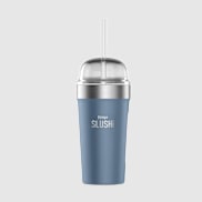 Bubble cup isotherme Ninja SLUSHi avec couvercle et paille - Bleu denim