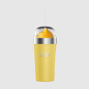 Bubble cup isotherme Ninja SLUSHi avec couvercle et paille - Jaune