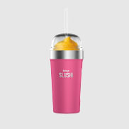 Bubble cup isotherme Ninja SLUSHi avec couvercle et paille - Rose