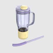 Gourde Ninja BlendBoss de 710 ml avec poign&eacute;e & paille amovible - Lavande limonade