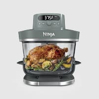 Ninja Crispi&reg; Pro 6-in-1 Countertop Glass Air Fryer, Ash Gray