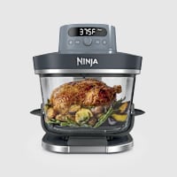 Ninja Crispi&reg; Pro 6-in-1 Glass Countertop Air Fryer, Cyberspace